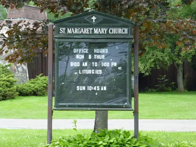 Church sign.