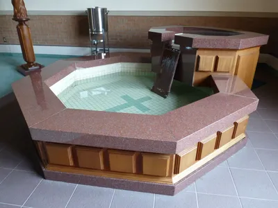 Baptismal font.