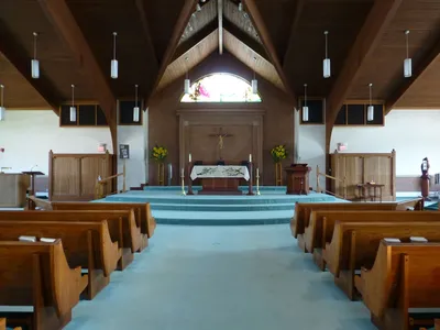 Front of the church seen from the middle.