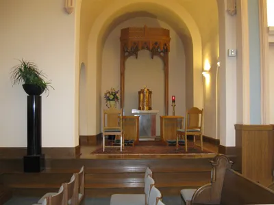 Back of the church.