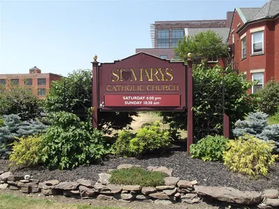 Church sign.
