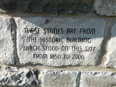 Memorial stone.