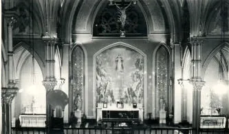 Interior pre-Vatican II. Source: Parish history book