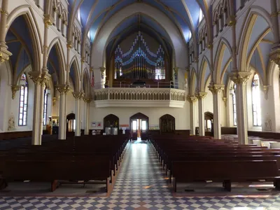 Back of the church.