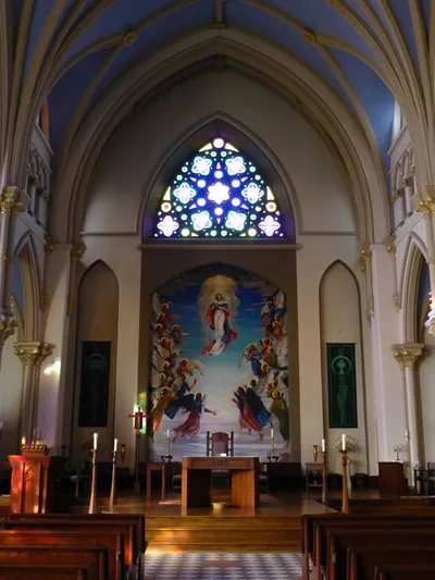 Center aisle.