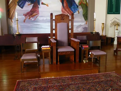 Celebrant's chair.
