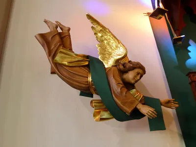 Angel statue.