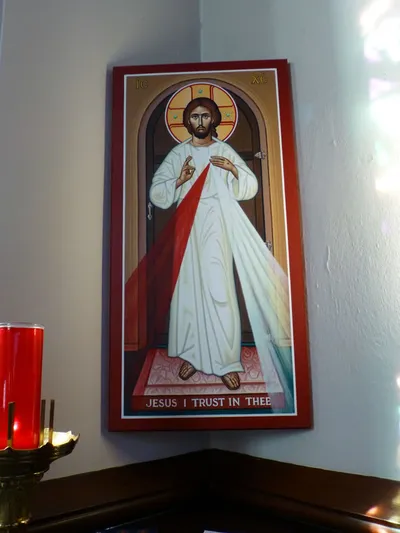 Divine Mercy icon.