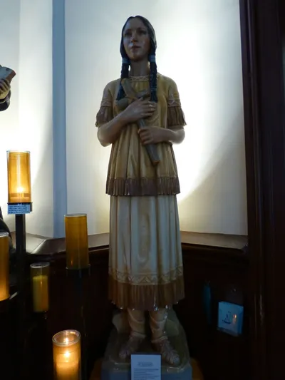 St. Kateri Tekakwitha statue.