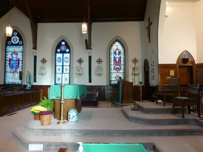 Sanctuary seen from right.