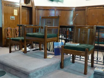 Celebrant's chair.