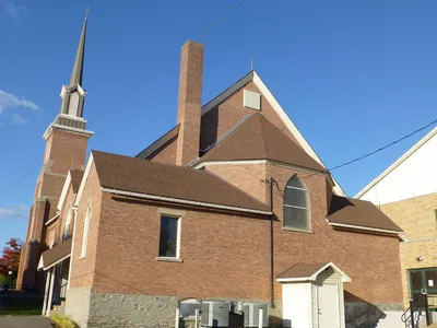 Back of the church.