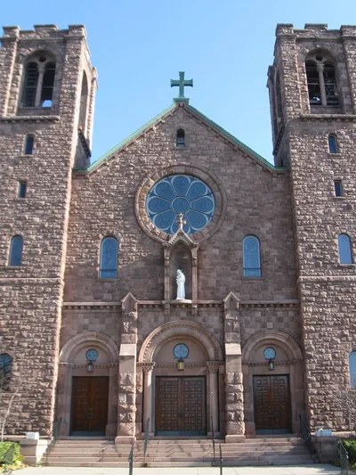 Front of the church.