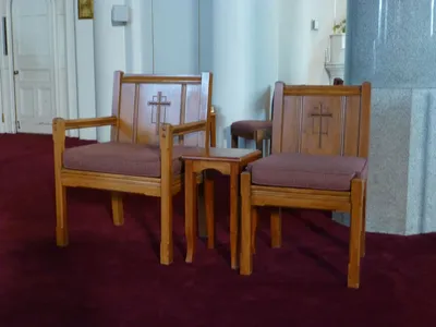 Celebrant's chair.