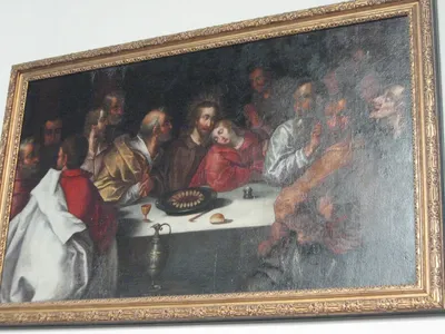 Last Supper painting.
