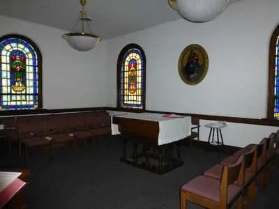 Chapel behind the sanctuary.