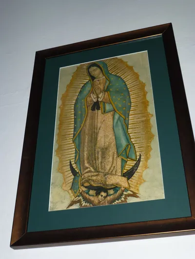 Our Lady of Guadelupe painting.