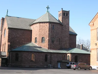 Back of the church.