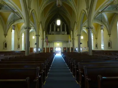 Back of the church.