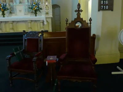 Celebrant's chair.