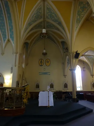 Sanctuary seen from left.