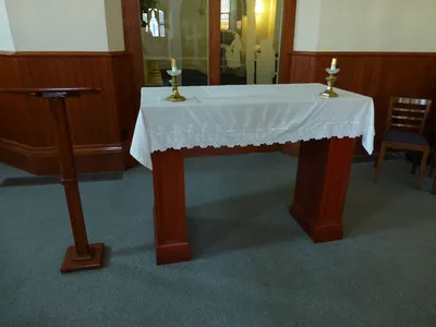 Altar and pulpit.