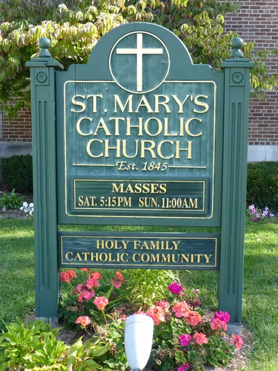 Church sign.
