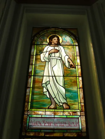 Stained glass.