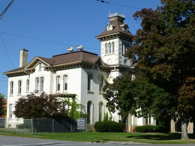 Parish center across from the rectory.