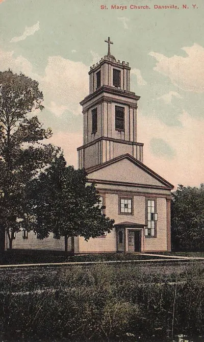 Sketching of former church building. Unsure of date.