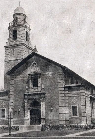 Exterior of church, 1939. Source: Catholic Courier Golden Jubilee Edition: 1889-1939
