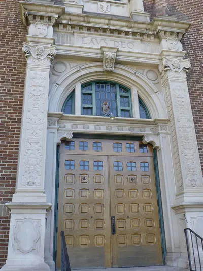 Ornate entrance.