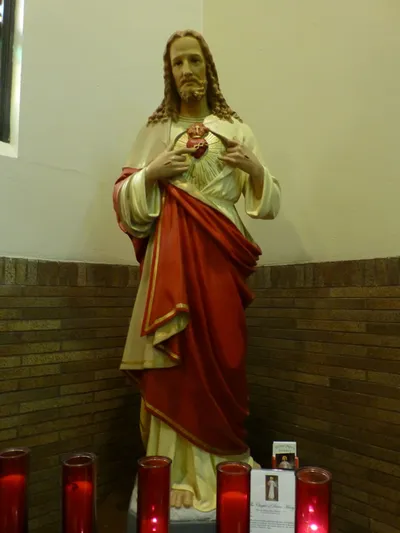 Sacred heart statue.