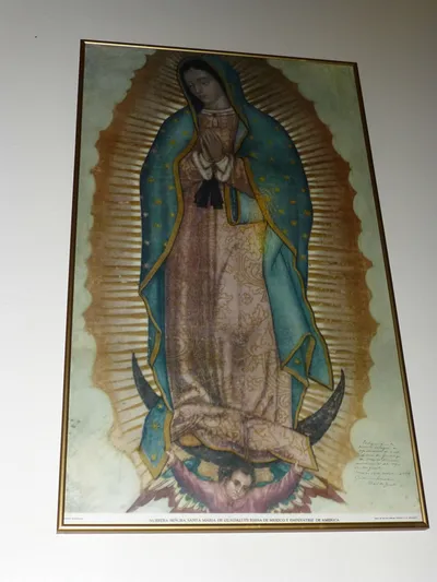 Our Lady of Guadelupe painting.