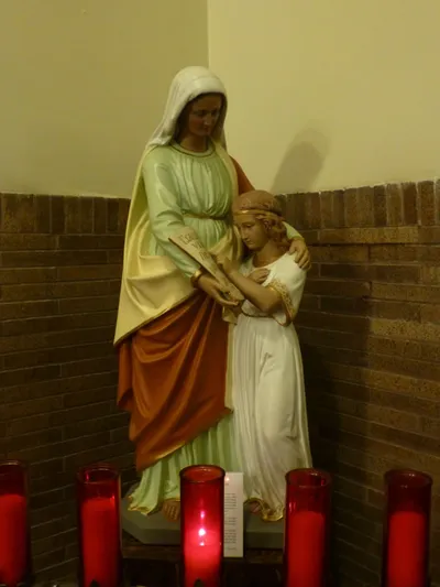 St. Agnes statue.