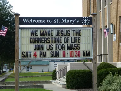 School sign.