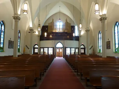 Back of the church.
