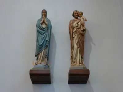 Holy Family statues.