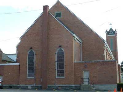 Back of the church.