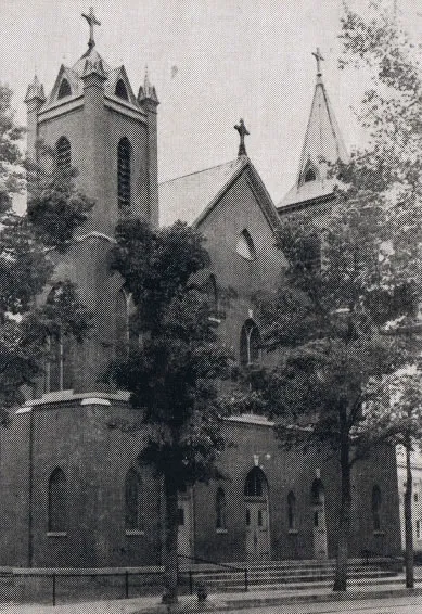 Exterior of church, 1939. Source: Catholic Courier Golden Jubilee Edition: 1889-1939