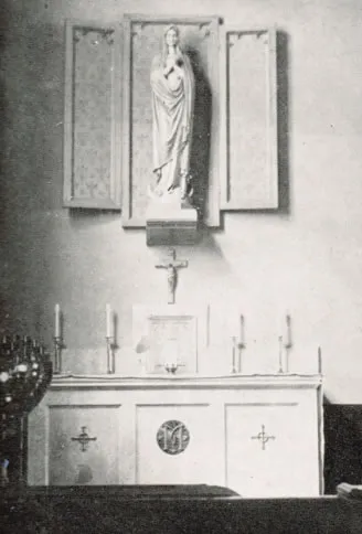 Former Our Lady side altar, 1948. Source: Diamond Jubilee St. Mary's Church - May 1948