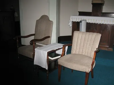 Celebrant's chair.