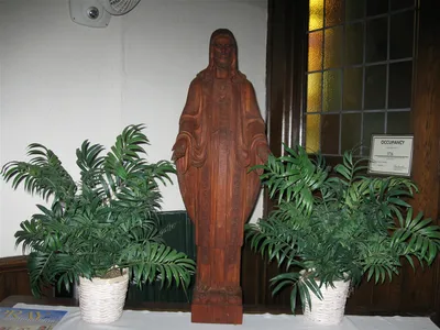 Sacred heart statue.