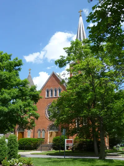 Front of the church.