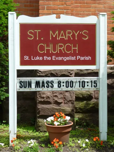 Church sign.