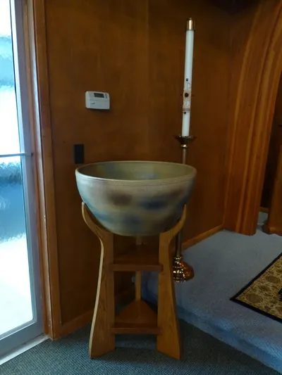 Baptismal font.
