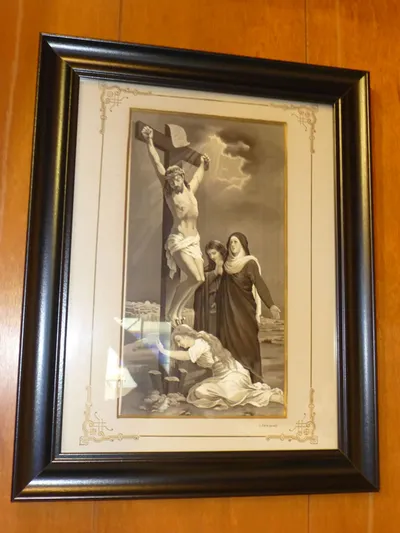 Crucifixion portrait.
