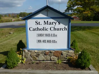 Church sign.