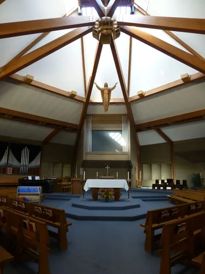 Front of the church.
