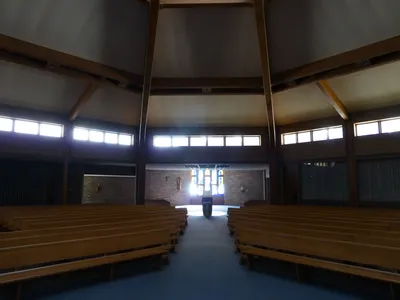 Back of the church.